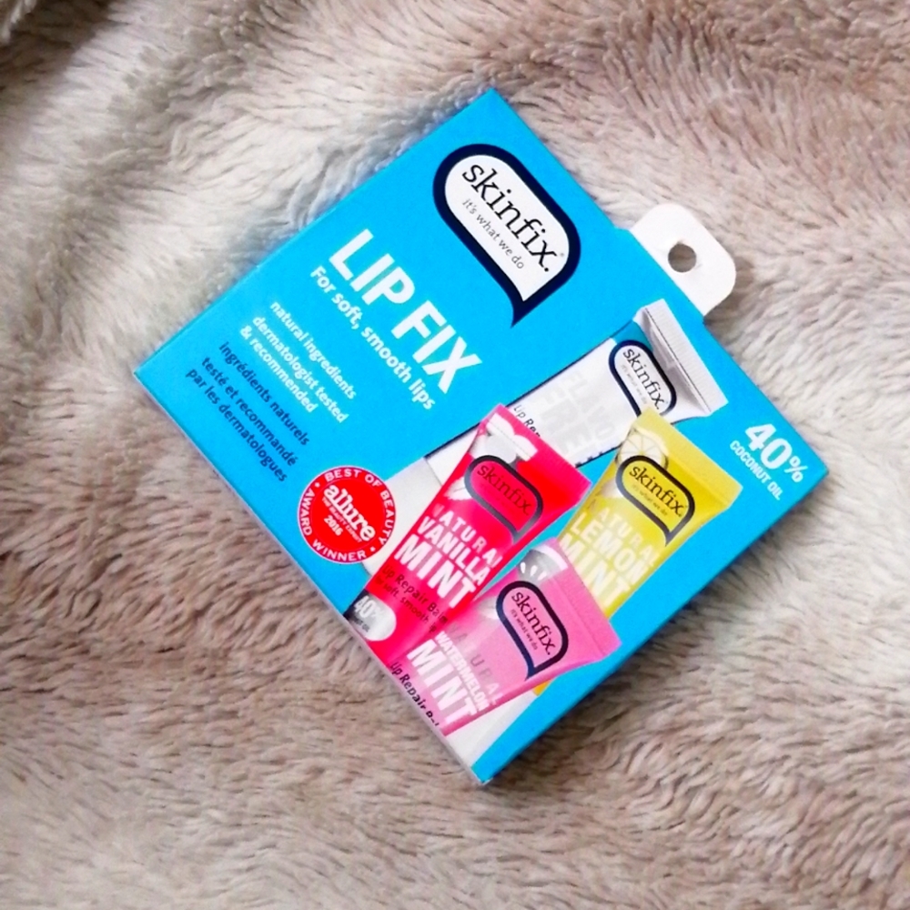 Skinfix lip fix 4 pack lip balm set